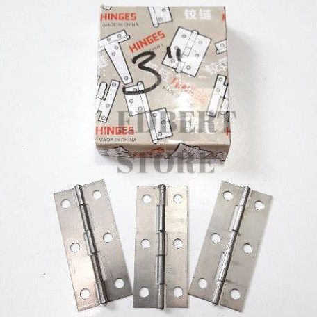 Engsel Tipis Besi RRT 3" isi 24Pcs Harga Per Kotak (D4146)