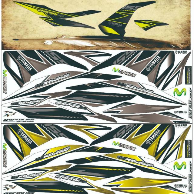 STRIPING AEROX 155 VARIASI RACING MOTOR YAMAHA AEROX 155