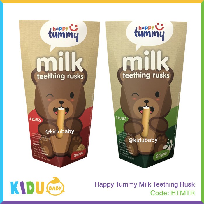 Happy Tummy Milk Teething Rusk Biskuit Bayi Anak Sehat / Kidu Baby