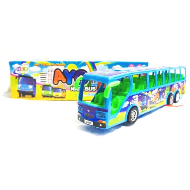 Mainan bus tayo lampu dan suara ukuran besar, ayo naik bus
