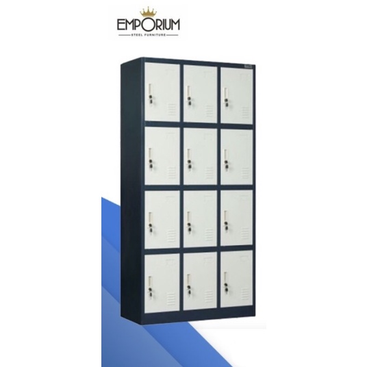 locker 12 pintu filing cabinet lemari arsip besi tempat penyimpanan ready makassar murah promo offic