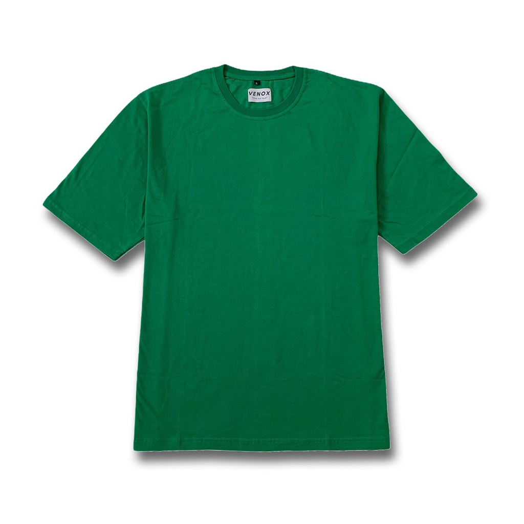 KAOS BAJU OVERSIZED - Kaos Baju Polos hijau unisex oversized T-shirt GREEN