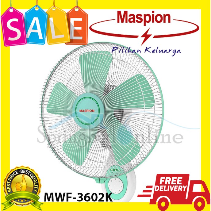 Maspion Kipas Angin Dinding 14inch MWF 3602K