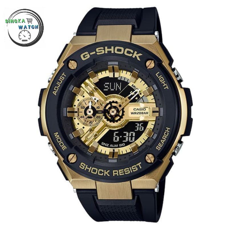 JAM TANGAN COWOK CASIO G-SHOCK ORIGINAL SERI GST-400-1A9DR