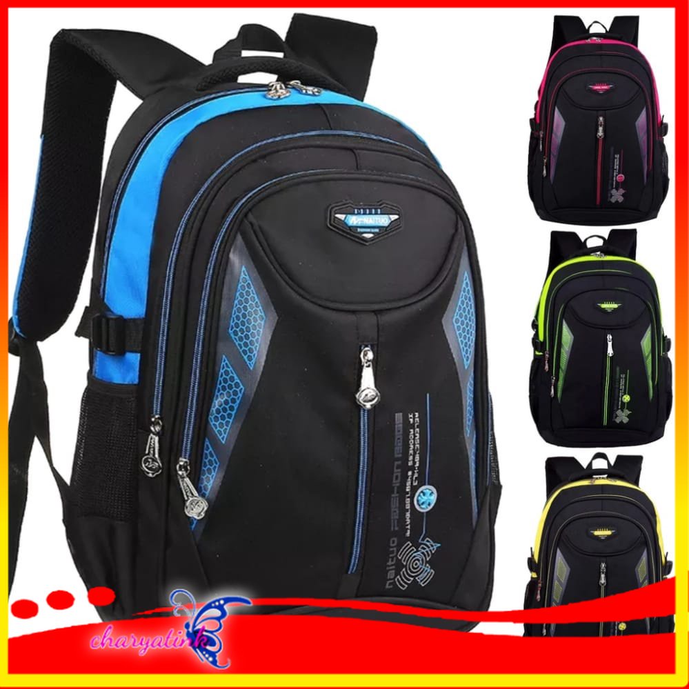 Charyatink - Tas Ransel Pria Backpack Anak cowo dewasa Tas punggung Jumbo multi fungsi Muat laptop