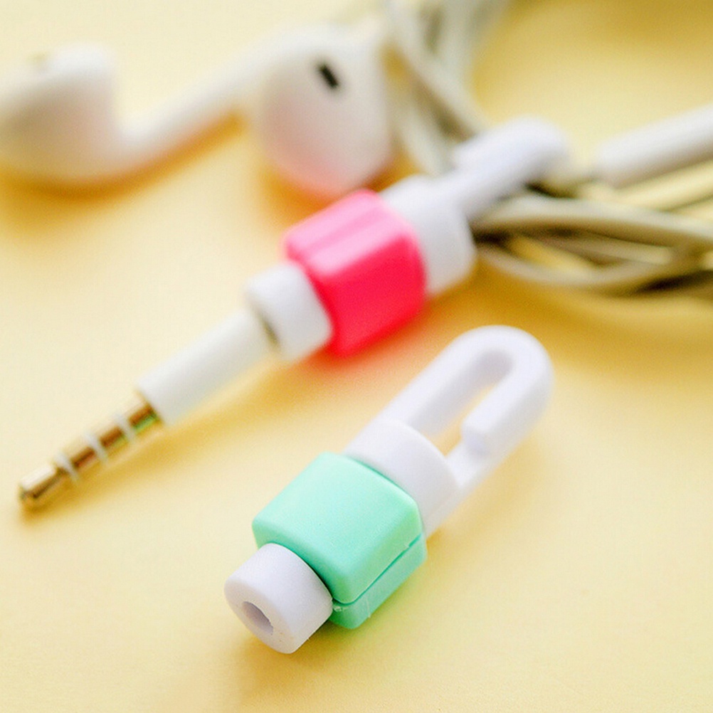 {LUCKID}2 Pcs Data Line Protection Anti Breaking Protective Sleeve For Earphone Line