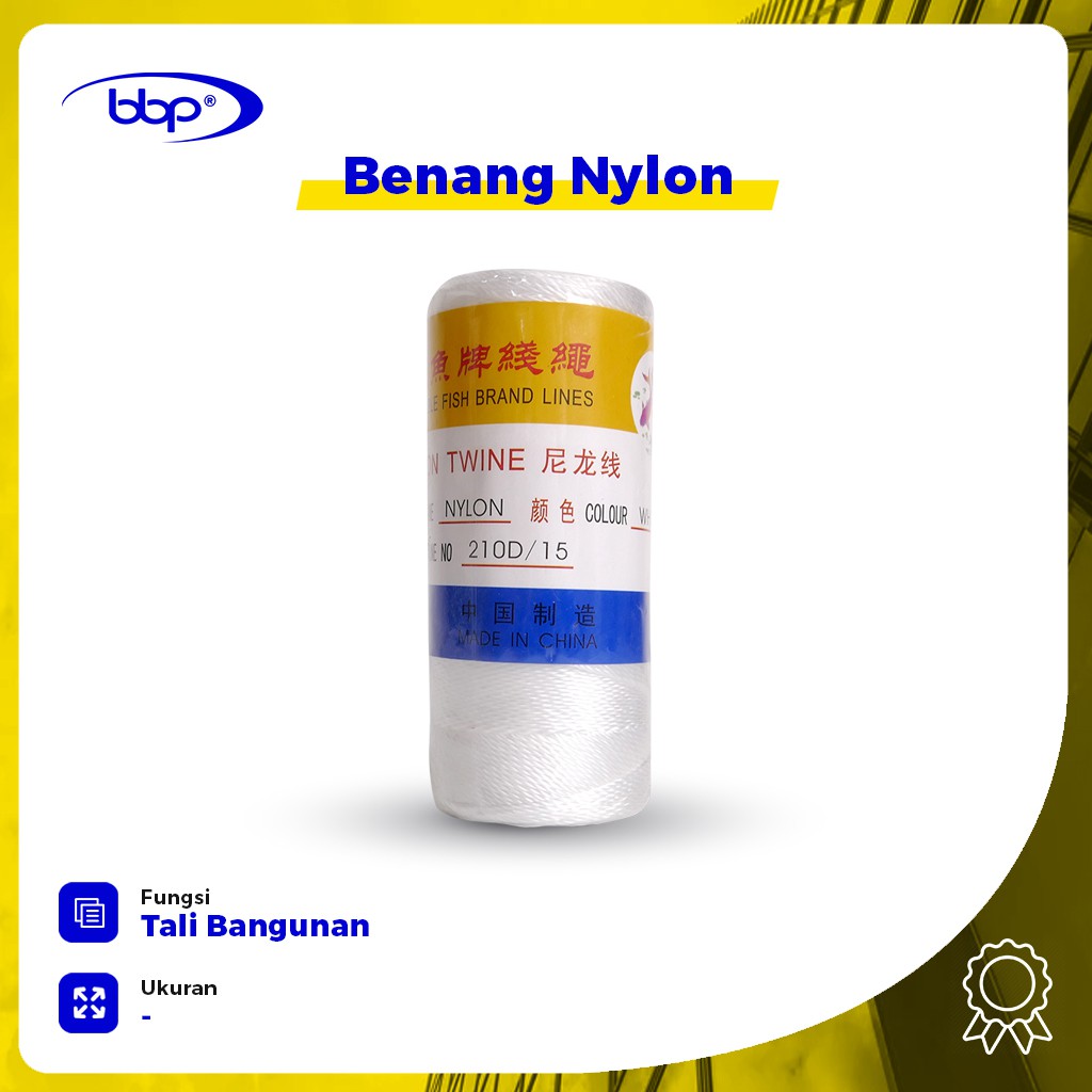 Benang Tali Bangunan / Benang Nylon Putih