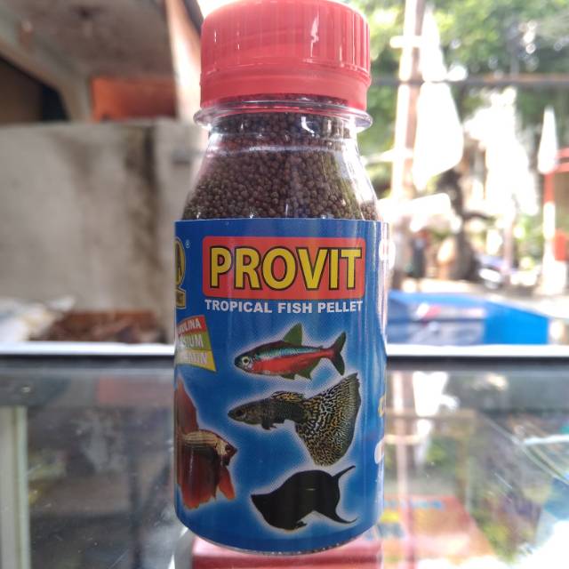 Provit makanan ikan cupang berbentuk kasar