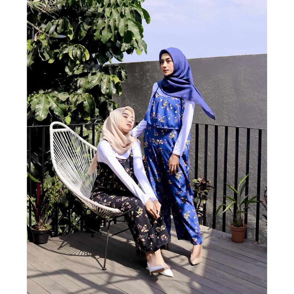 ADELIA JUMPSUIT MOTIF  JUMSUIT WANITA WOLFIS CELANA  KODOK  