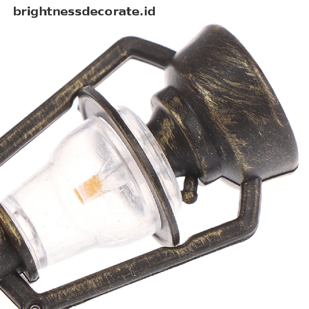 1 Pc Miniatur Lampu Minyak Retro Untuk Aksesoris Rumah Boneka 1: 12 1: 6