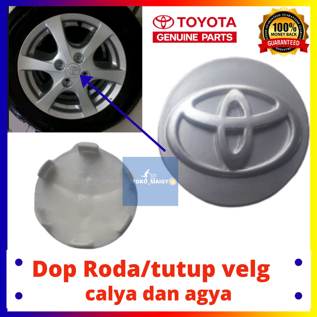 Dop Roda Toyota/Tutup Velg Calya/Dop roda Tutup/Velg Agya Calya Original/Dop Roda Agya/