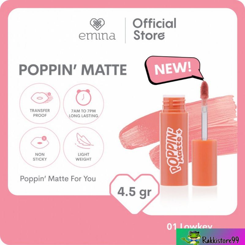 ❣️Rakkistore99❣️ EMINA Poppin Matte 4.5 g | Lip  Matte