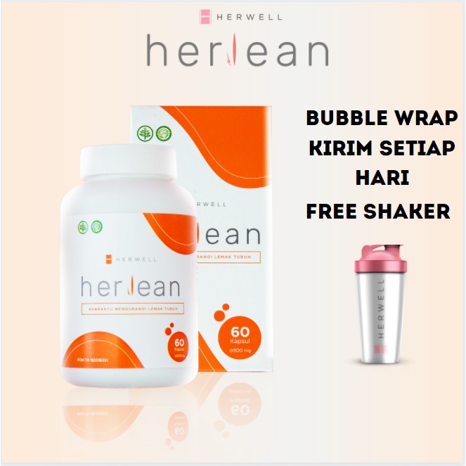 HERLEAN ORIGINAL PEMBAKAR LEMAK (1 BOX ISI 60 KAPSUL) BY HERWELL OFFICIAL HERSLIM HERVIBE