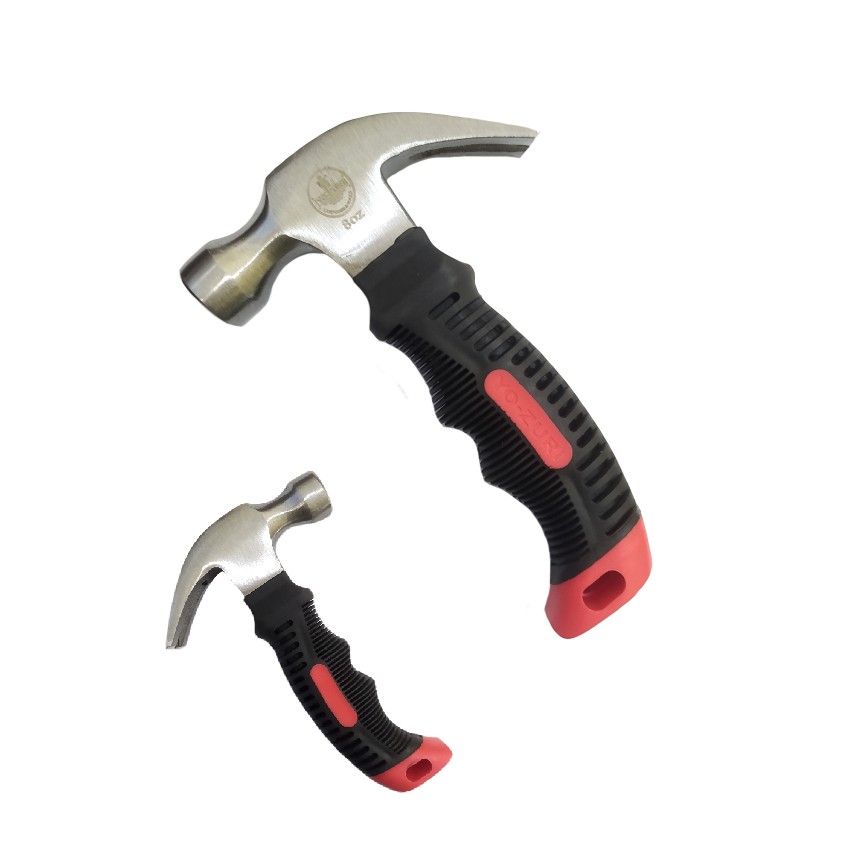 Palu Kambing Mini Cebol Palu Cebol 80 oz Gagang Fiber Karet / Mini Claw Hammer / Martil Mini Palu-3