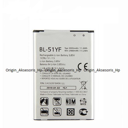 Baterai LG BL-51YF Original Buat HP LG G4 Stylus F500S H540 H815 VS986 BL51YF dc88