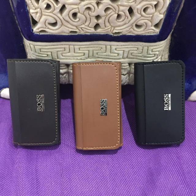 Gantungan dompet stnk kunci motor Mobil polos BOSS boss