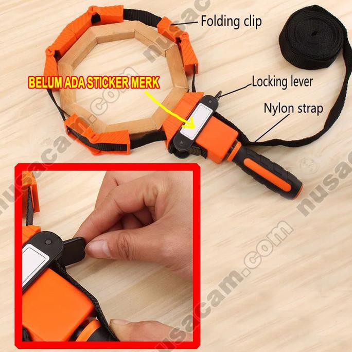 BELT BAND CLAMP KLEM TALI SABUK HEXAGONAL STRAP KAYU MULTI SHAPE