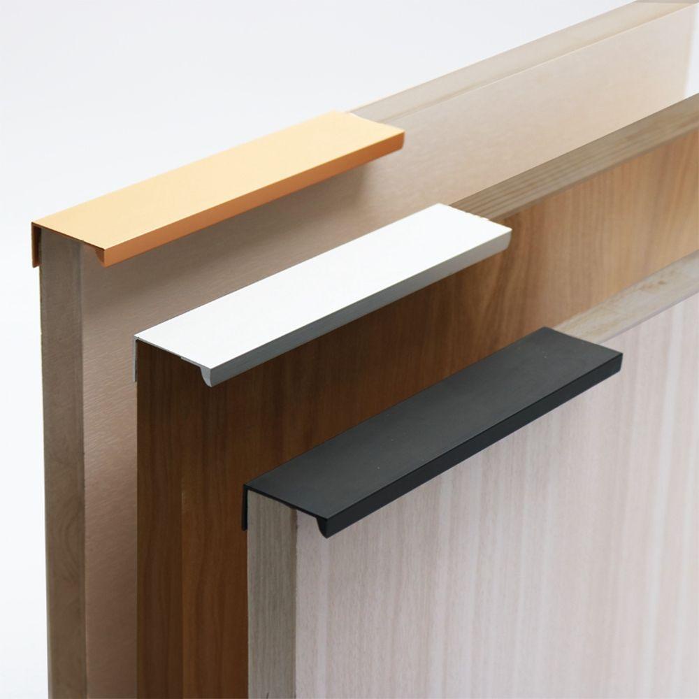 [Elegan] Furniture Handle Black Silver Orange Gold Tarikan Laci Pintu Lemari Dapur Gagang Lemari Knob Laci