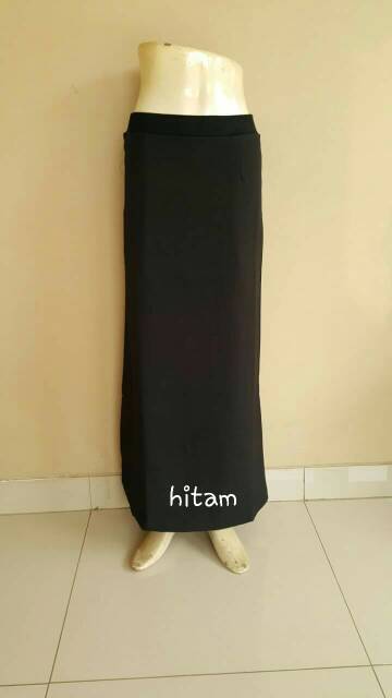 Rok pola A line rok kerja pinggang karet-6