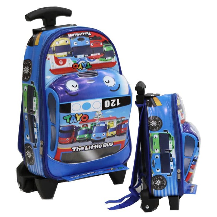 Tas Ransel Anak Sekolah Tayo Import Lani Rogi Gani Sekolah Anak P TE249  Trolley Paut Bus Tayo Baha