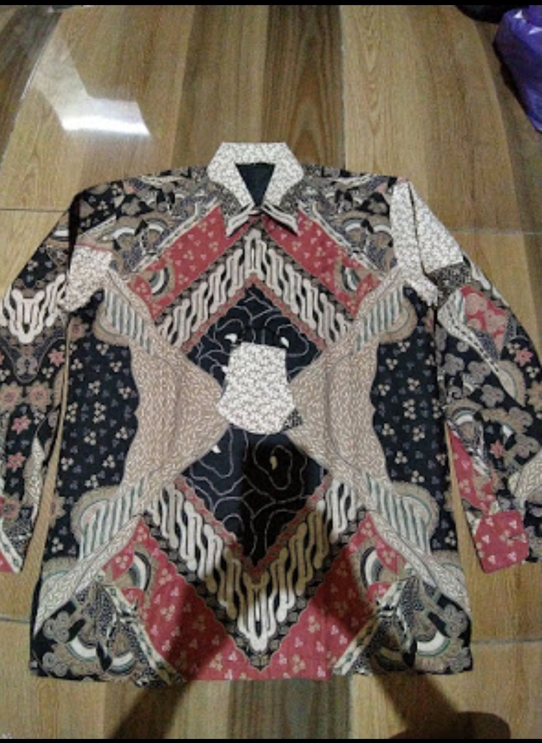 Batik Pria Lengan Panjang Keratonan Solo Premium Produksi Batik Aluna Sku073