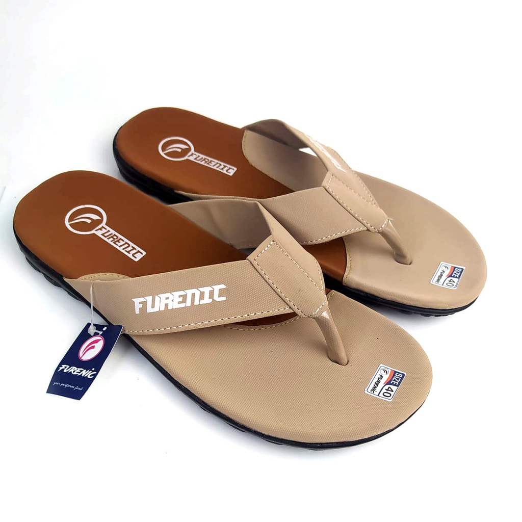 Sandal Jepit Pria Distro Kekinian Original Furenic Casual Kece Berkualitas