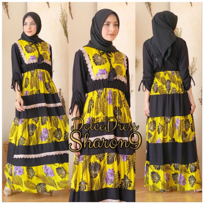 Daster arab Dolce SHARON Vol 9 Maxi Dress Busui Rayon Super