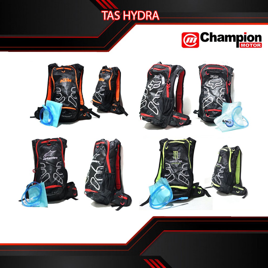 Tas Touring Hydra Hydrobag Hydropack Bikers motor cross trail sepeda gunung downhill KTM monster fox