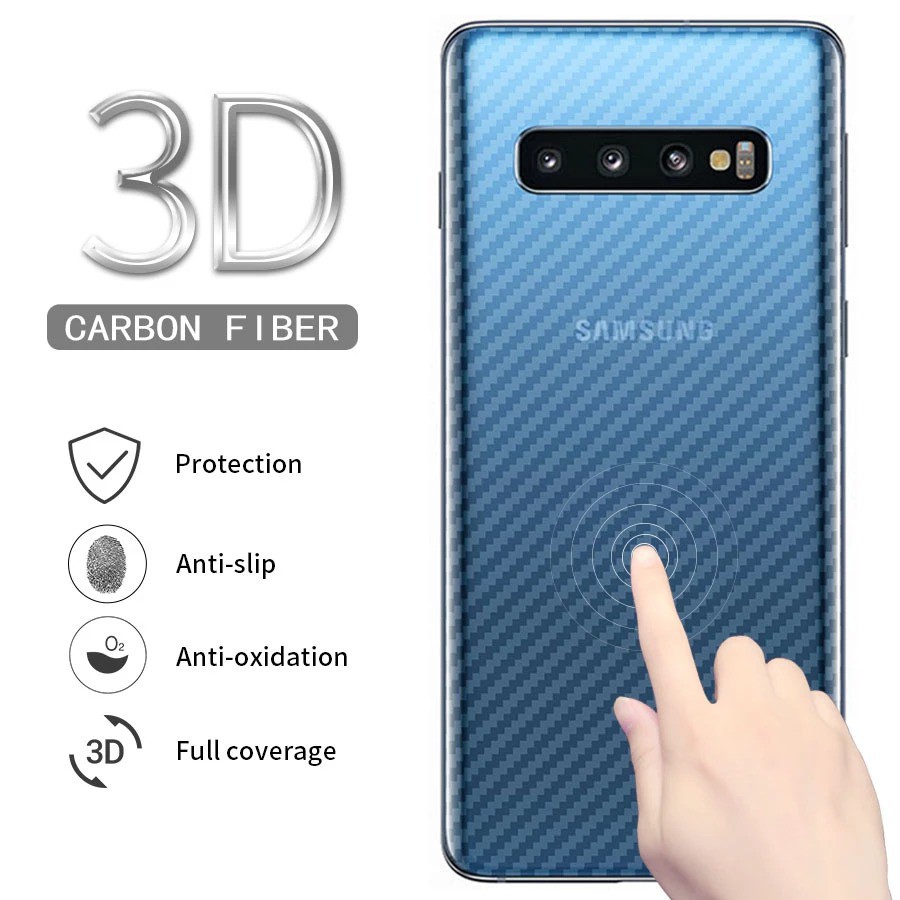 Stiker carbon anti gores back for Samsung A03 A3 CORE A22 4G 5G A03s A02 A02S M02 M02S S8 S8+plus S9 S9+ S10 Note 9/10, S6/ S7 edge