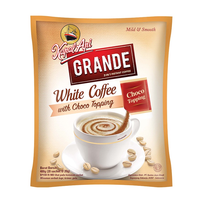 

ge01fgf Kapal Api Grande Kapal Api White Coffee Ds20X11