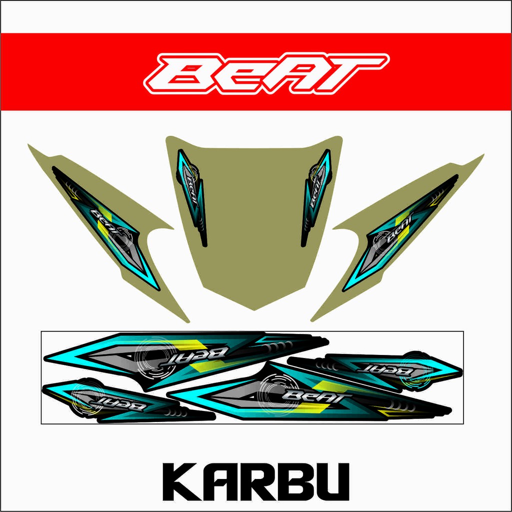 STRIPING VARIASI BEAT KARBU 2008 - 2012 VARIASI STICKER