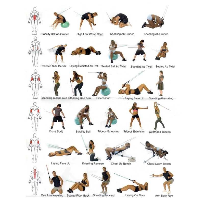 TaffSPORT Tali Stretching Pilates Tube Yoga Fitness You Can Do It 11 Set - R11