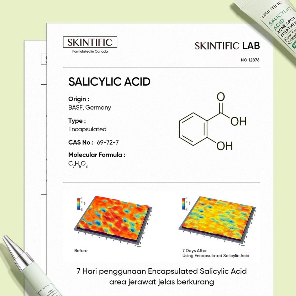 RCS ✅ NEW ~ SKINTIFIC - Salicylic acid acne spot treatment 10g obat jerawat