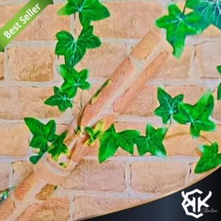 Wallpaper Dinding Motif Bata 45cm x 10m Bata Merah Daun Klasik Wallpaper Sticker Bata Wallstiker Wal