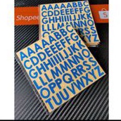 Sticker mobil huruf / sticker mobil abjad