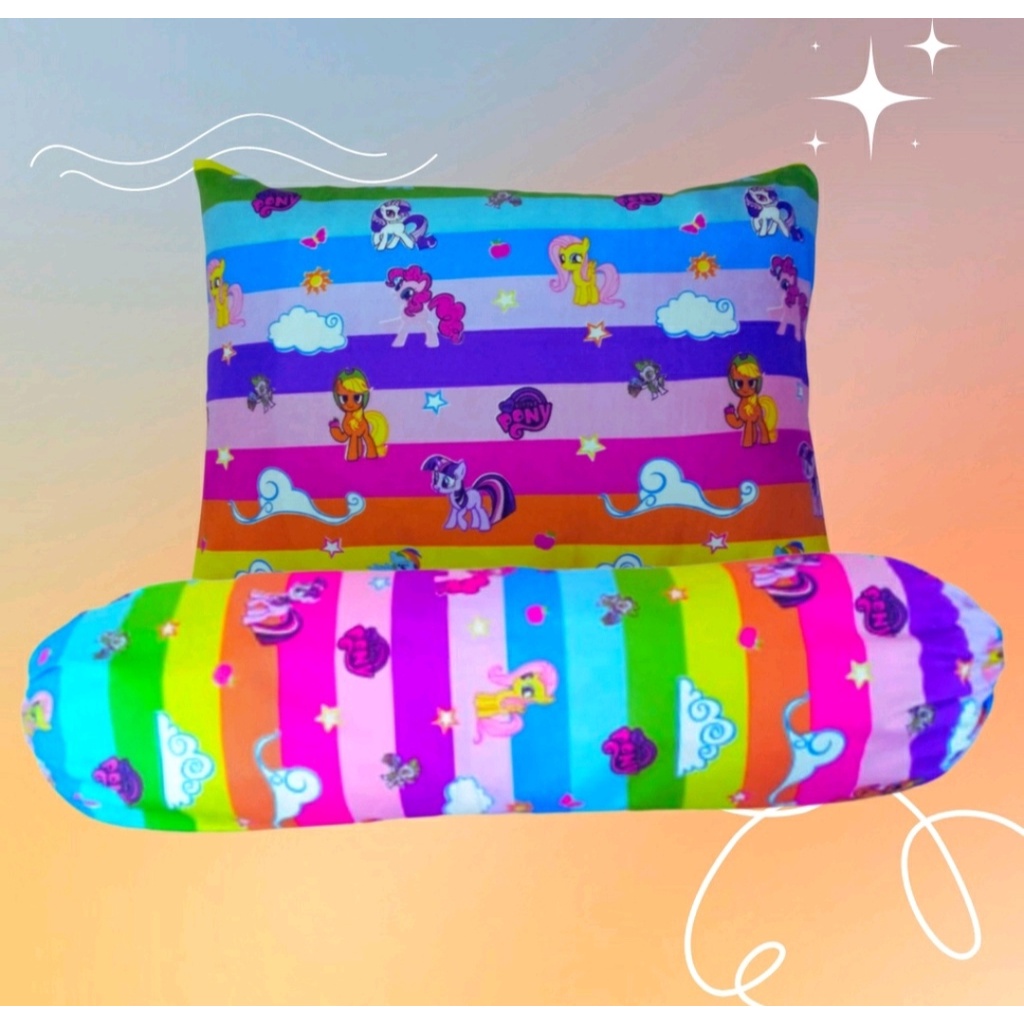 SARUNG BANTAL &amp; GULING MOTIF PELANGI(RAINBOW) ANTI LUNTUR ,LEMBUT, ADEM ,Ukuran Jumbo/Sarban&amp;Sargul Homemade