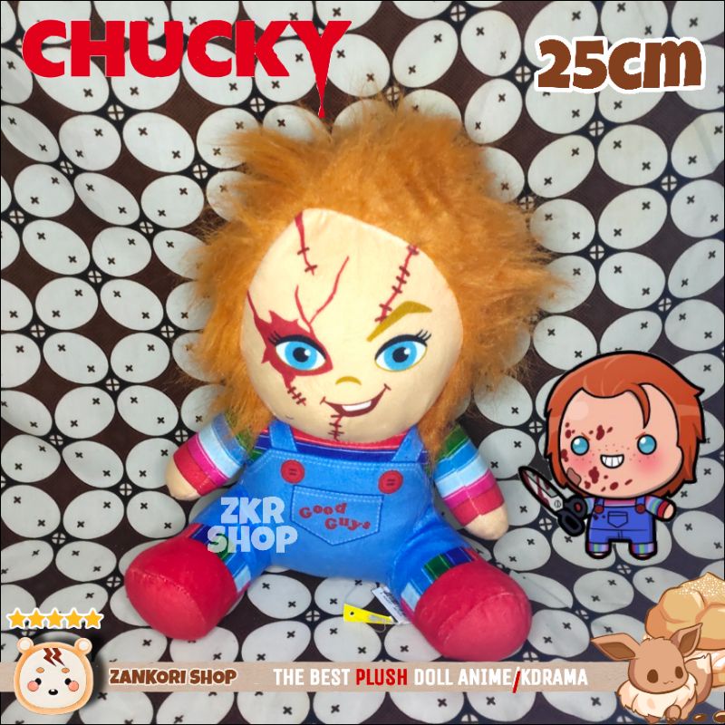 PLUSH TOY CHUCKY - BONEKA CHUCKY ORIGINAL -CHUCKY DOLL STUFFED PLUSH