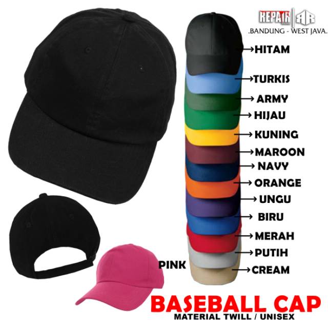 BASEBALL CAP | TOPI BASEBALL | TOPI BASEBALL POLOS