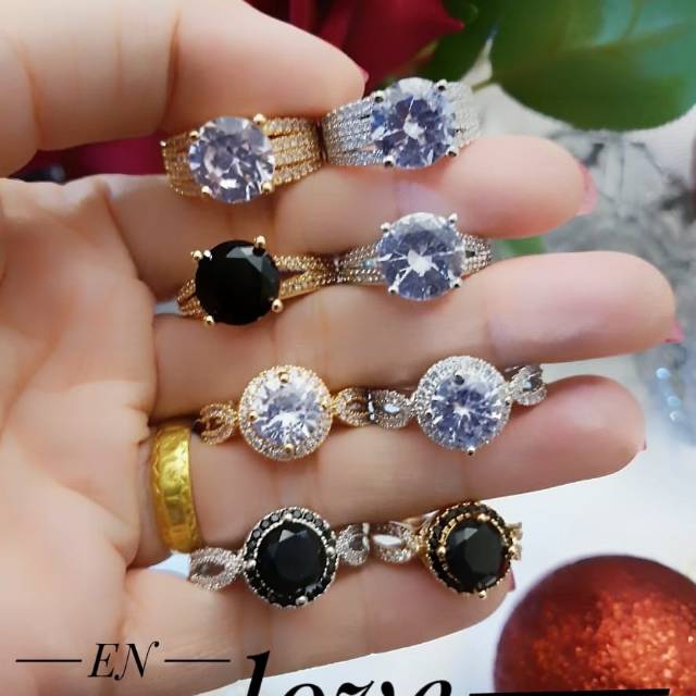 Xuping cincin lapis emas 24k 1501k