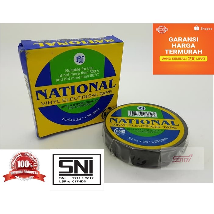 

Lakban Isolasi National Hitam Original