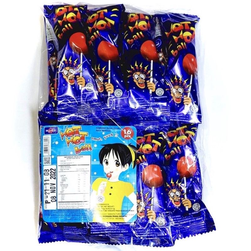 

Permen Hot Ball Mangga Lolipop 1 pak (isi 16 pcs)