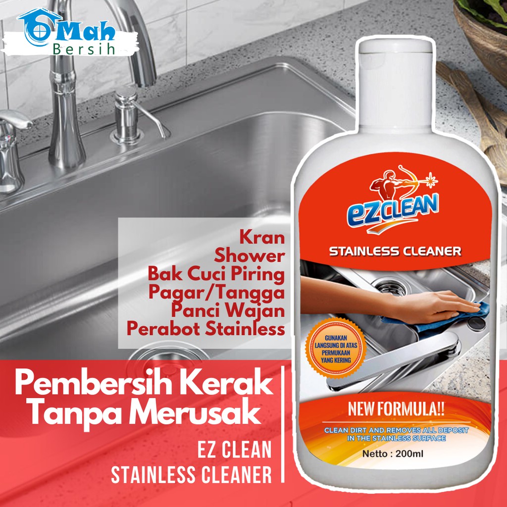 EZCLEAN STAINLESS CLEANER Pembersih Kran Pembersih Bak EZCLEAN STAINLESS CLEANER Pembersih Kran Pembersih Bak