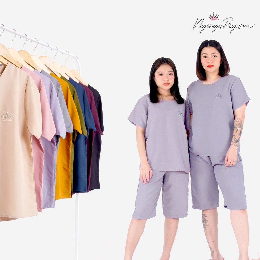 Piyama Katun Muslimah Murah Keren Organik Terusan Z7Q1A8M4W7 Jumbo Grosir Import Oversize Pendek Kao