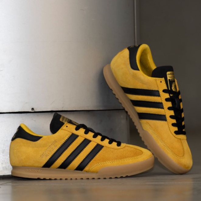 ADIDAS BECKENBAUER YELLOW BLACK ORIGINAL 100% - SEPATU PRIA - SEPATU ADIDAS ORIGINAL 100% - ADIDAS O