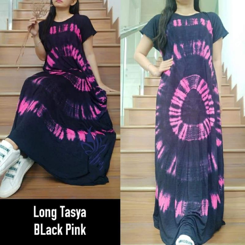 dress / daster jersey panjang tasya