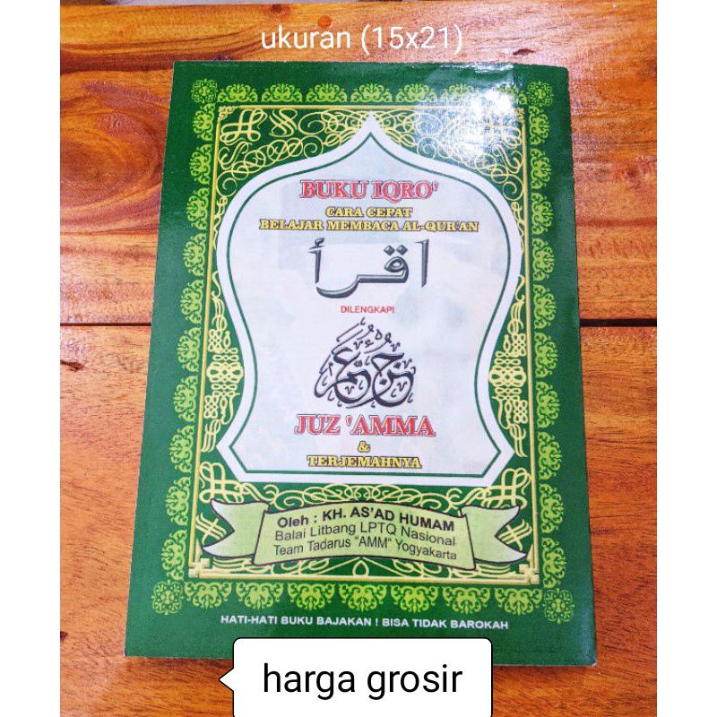 IQRO BESAR JILID 1-6 DAN JUZ AMMA  MURAH GROSIR + iqro murah