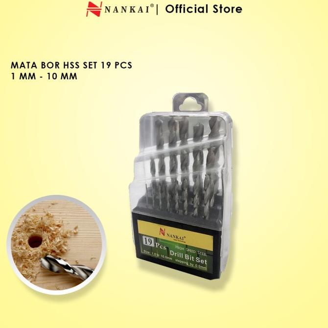 Mata Bor Besi HSS Set 19 Pcs Nankai nankait67 dijamin
