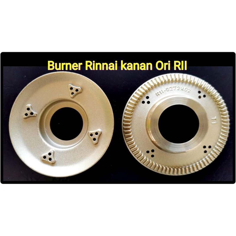 Burner Kompor Rinnai Kanan Besar/Kiri Kecil Ori