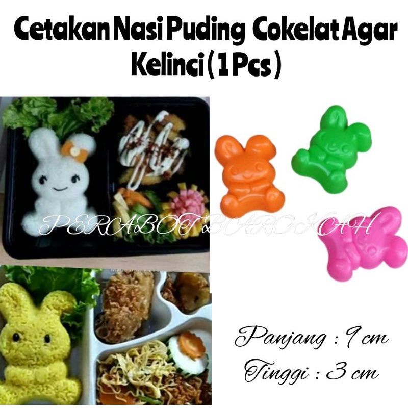 Cetakan nasi rice mold kelinci rabbit bunny bento animal