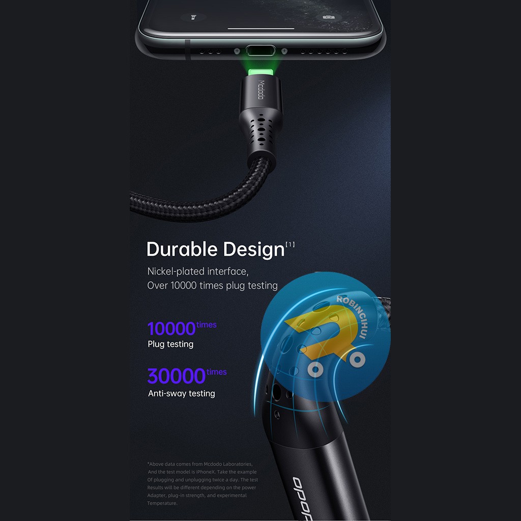 MCDODO Charger Iphone - Usb C to Lightning Auto Disconnect - Power Delivery Fast Charging ORIGINAL